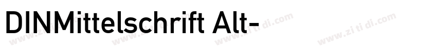 DINMittelschrift Alt字体转换